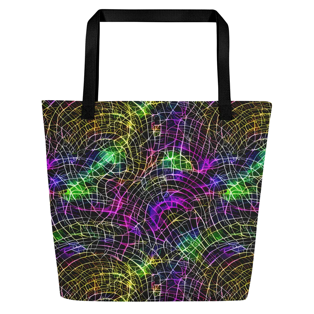 Cybercell on Large Tote Bag W/ Pocket — Front
