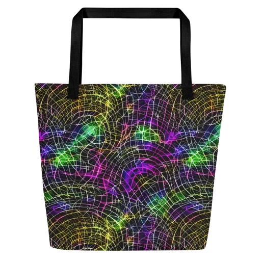 Cybercell on a Large Tote Bag W/ Pocket