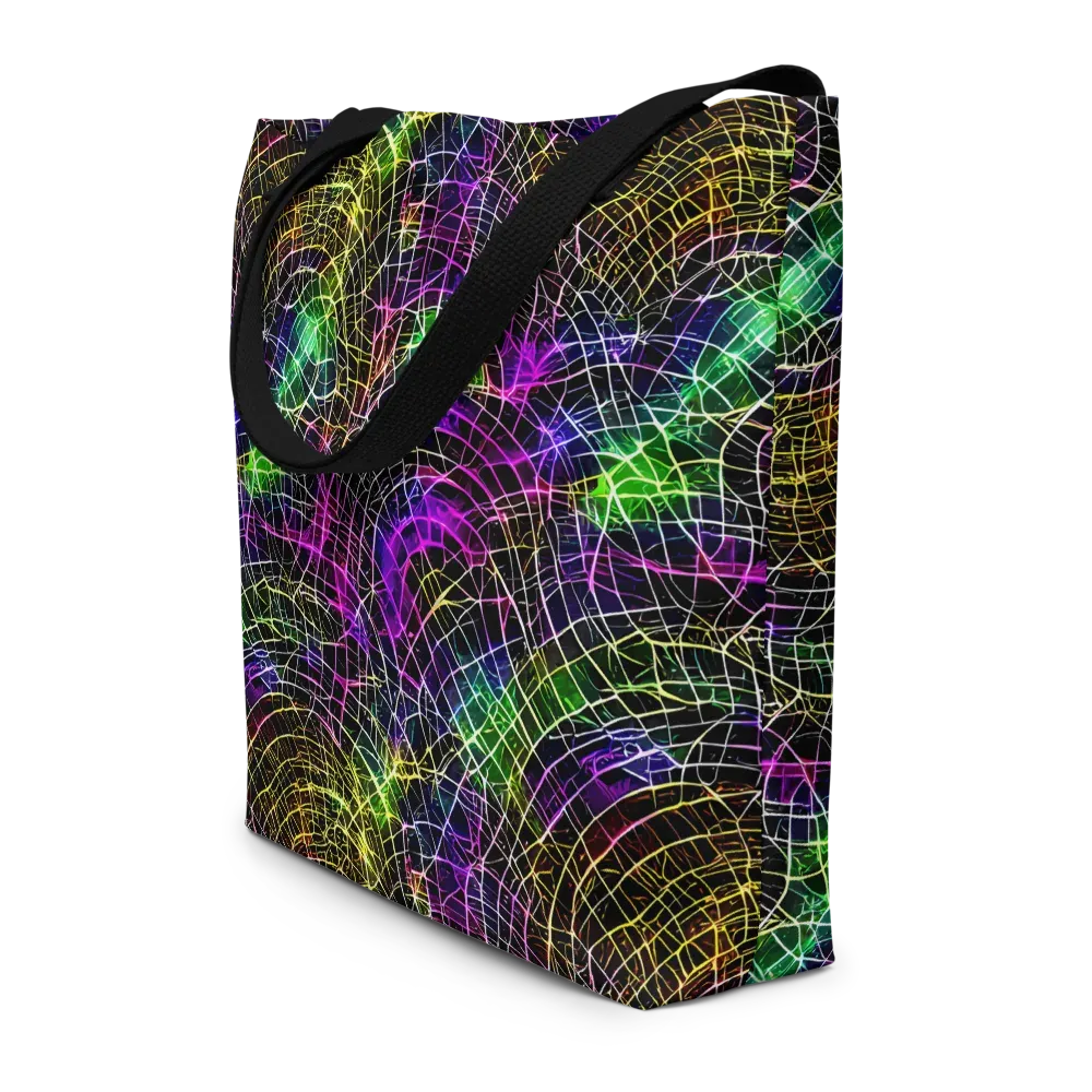 Cybercell on Large Tote Bag W/ Pocket — Front