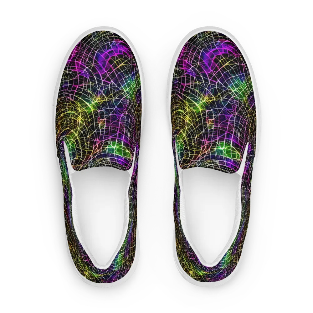 Cybercell on Women's Slip-On Canvas Shoes — Front