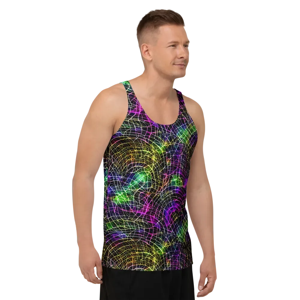 Cybercell on Men's Tank Top — Right Front