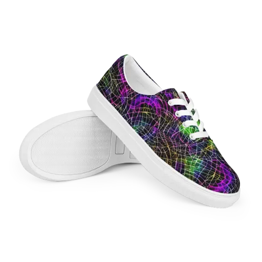 Cybercell on a Men's Lace-Up Canvas Shoes