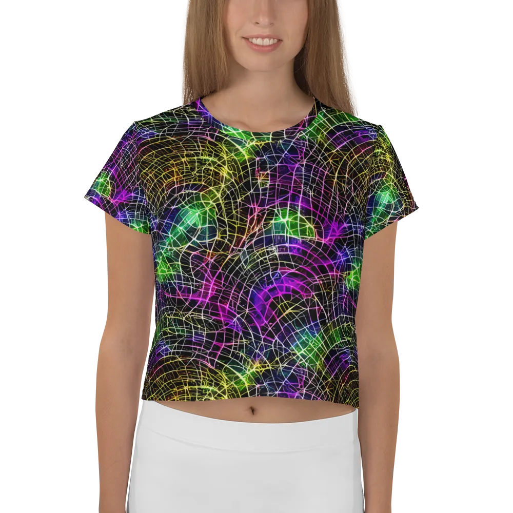 Cybercell on Crop Tee — Front