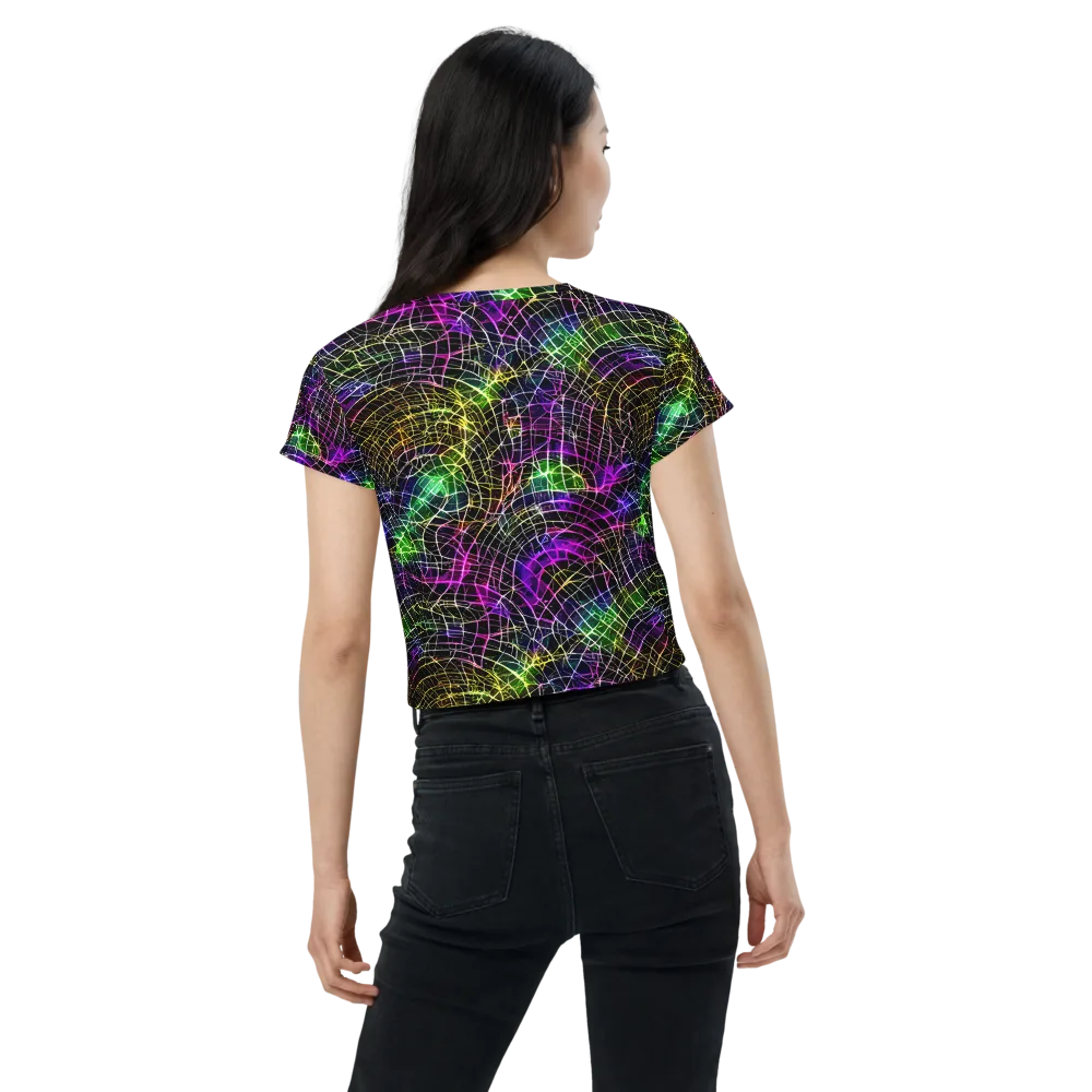 Cybercell on Crop Tee — Back