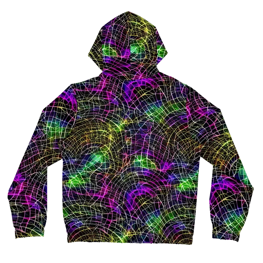 Cybercell on Women's Full-Zip Hoodie — Back