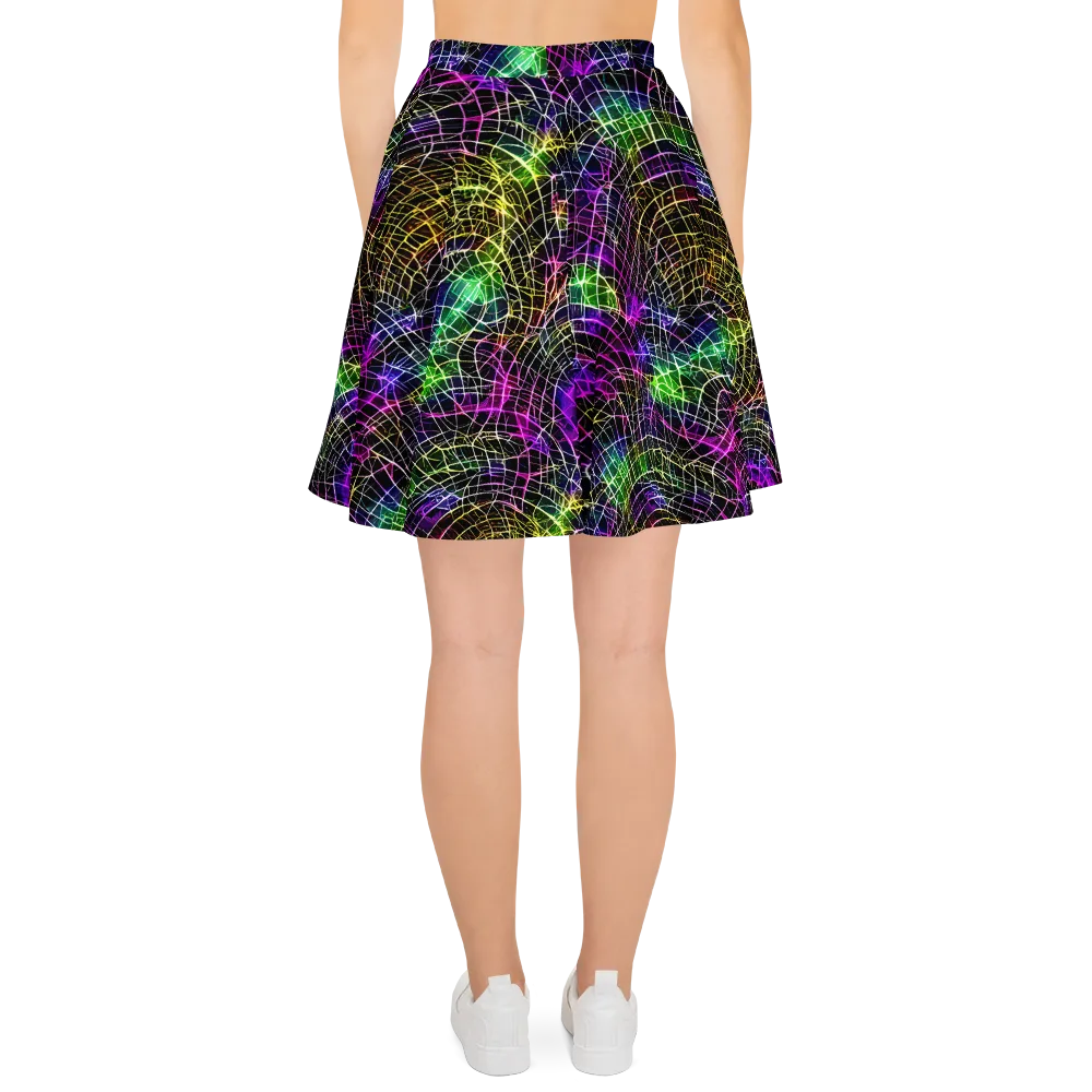Cybercell on Skater Skirt — Back