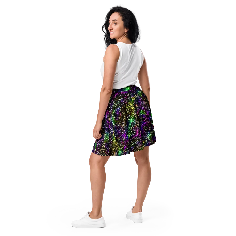 Cybercell on Skater Skirt — Back