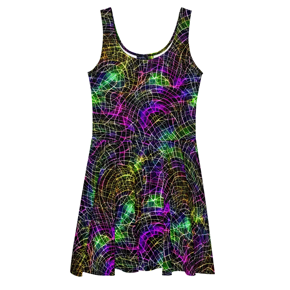 Cybercell on Skater Dress — Front
