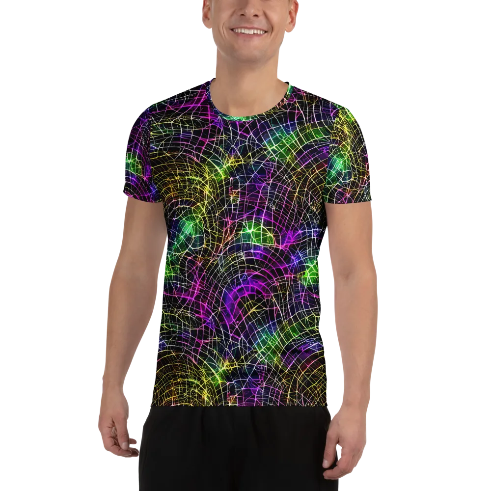 Cybercell on Men's Athletic T-Shirt — Front