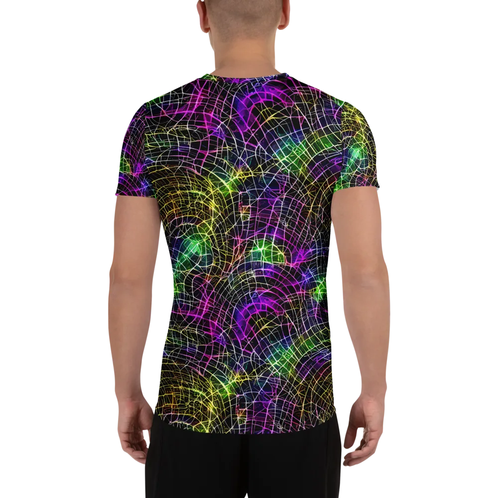 Cybercell on Men's Athletic T-Shirt — Back