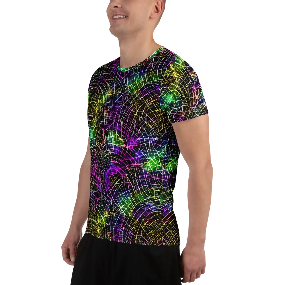 Cybercell on Men's Athletic T-Shirt — Left