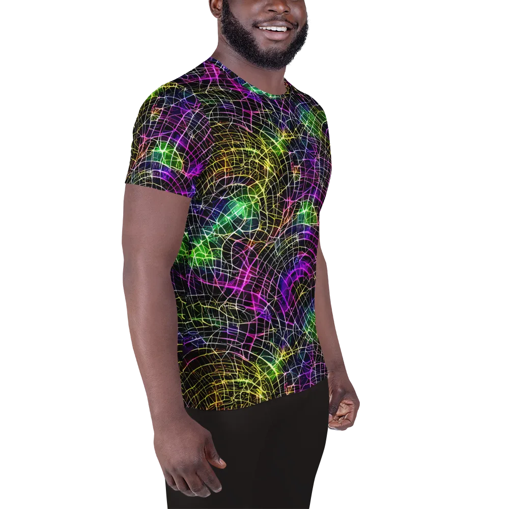 Cybercell on Men's Athletic T-Shirt — Right