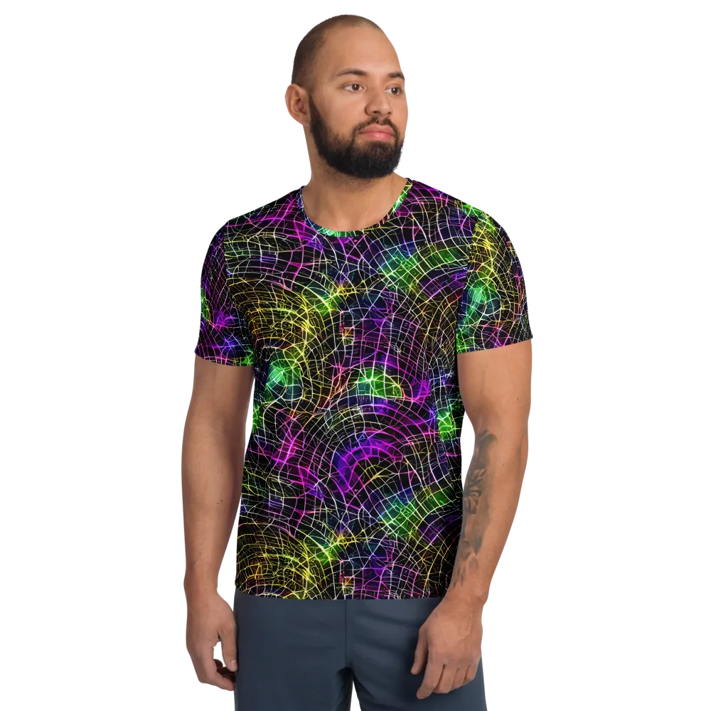 Cybercell on Men's Athletic T-Shirt — Front