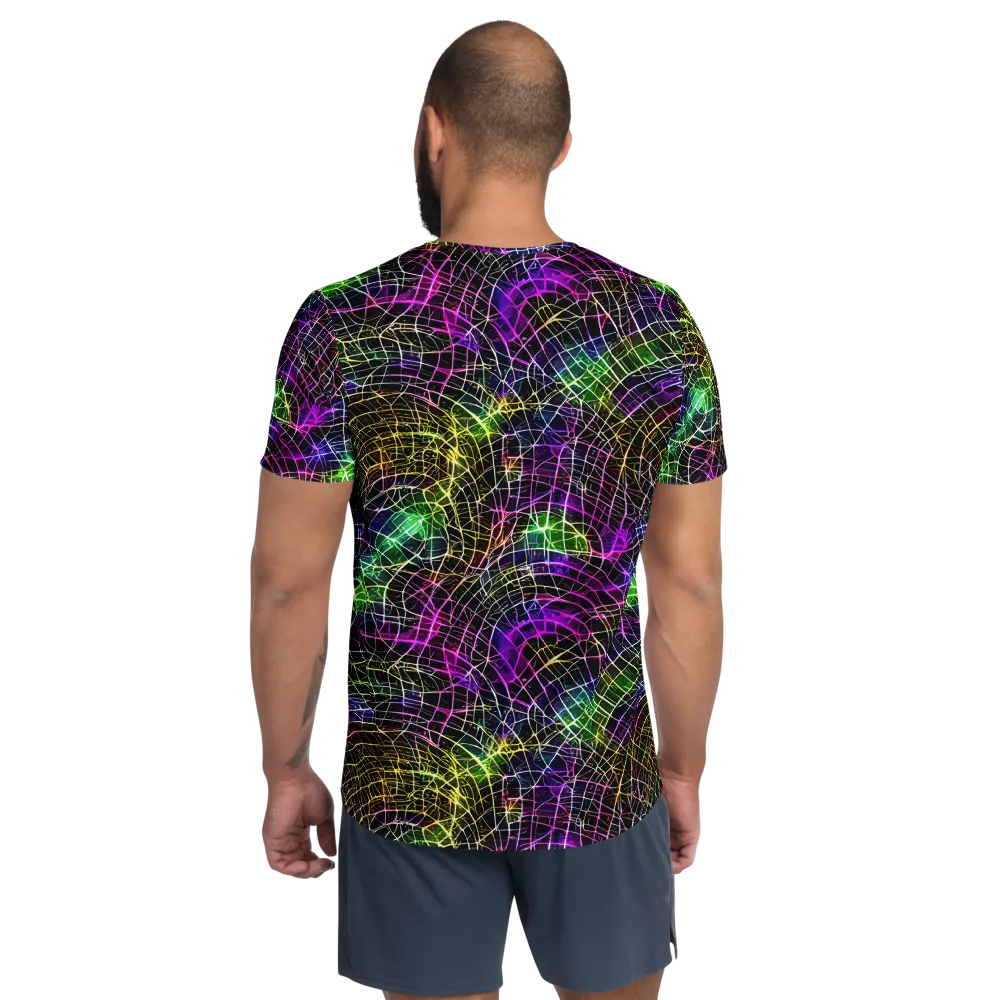 Cybercell on Men's Athletic T-Shirt — Back