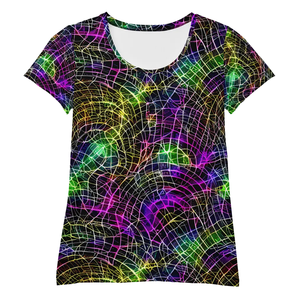 Cybercell on Women's Athletic T-Shirt — Front