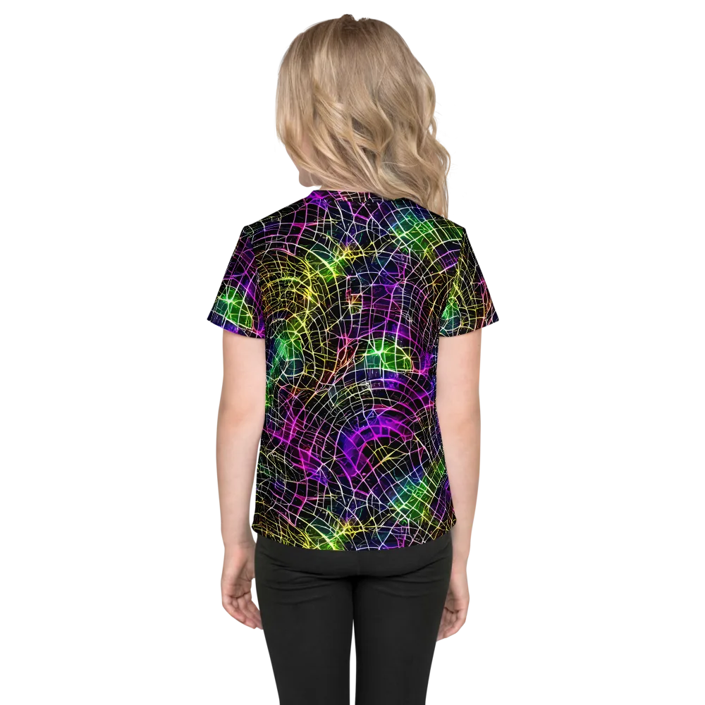 Cybercell on Kids Crew Neck T-Shirt — Back