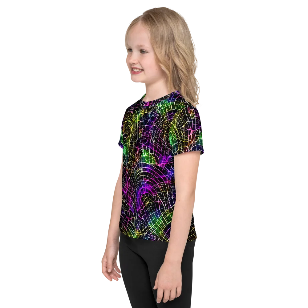 Cybercell on Kids Crew Neck T-Shirt — Left