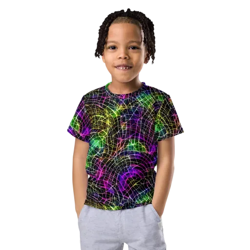 Cybercell on a Kids Crew Neck T-Shirt