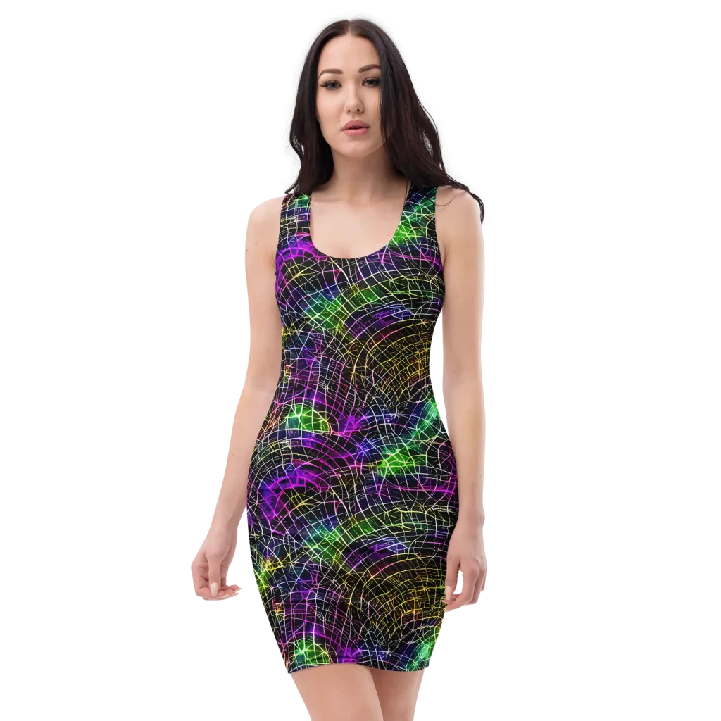 Cybercell on Bodycon Dress — Front