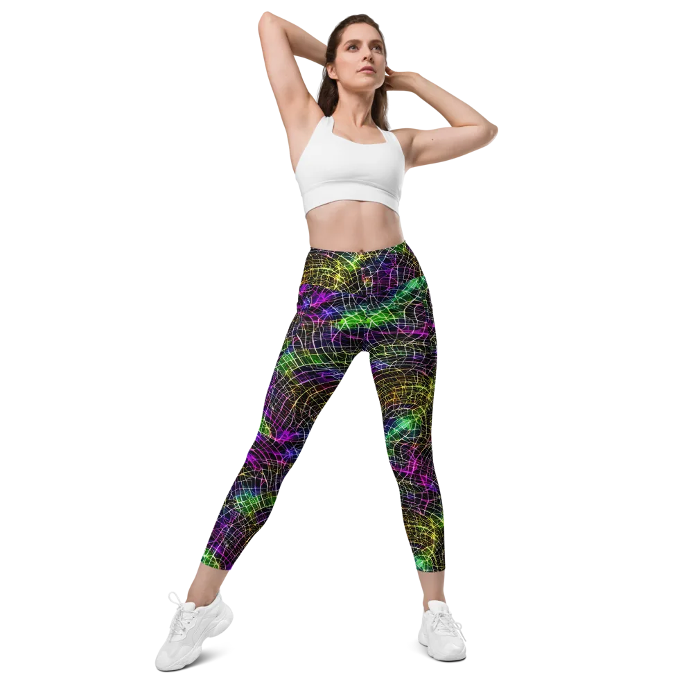 Cybercell on Leggings with Pockets — Front