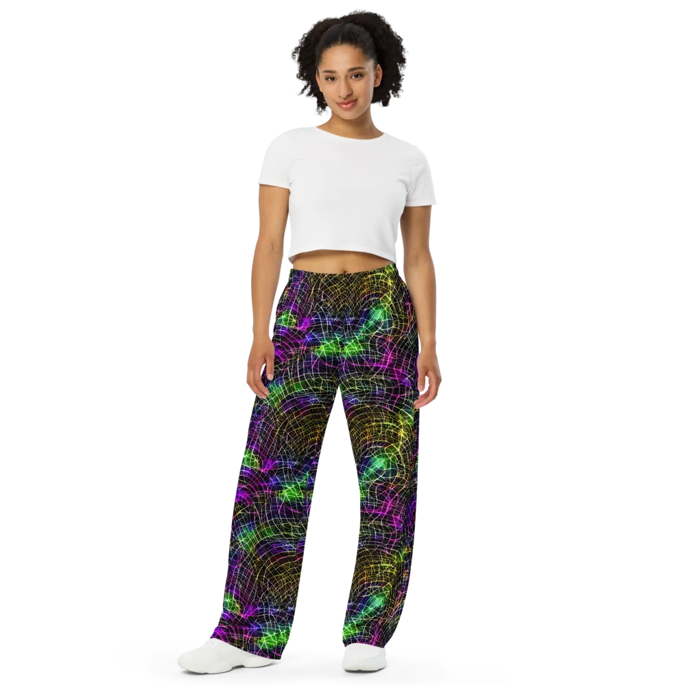 Cybercell on Wide-Leg Pants — Front