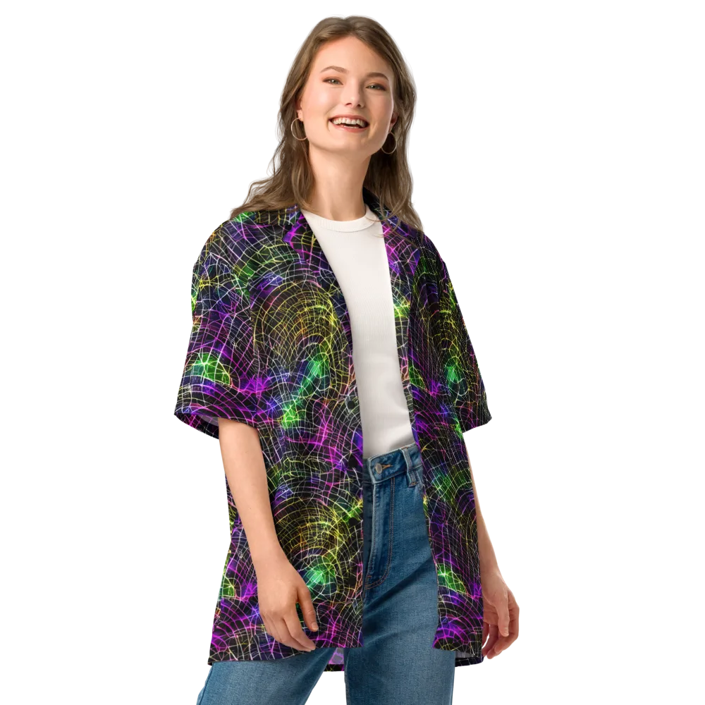 Cybercell on Button Shirt — Front