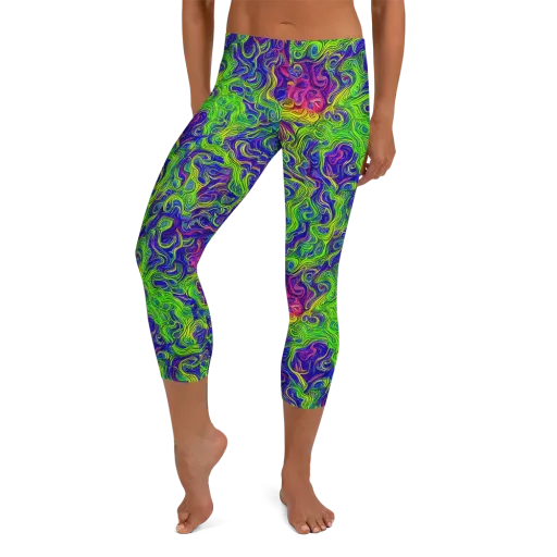 Cosmic Contour on a Capri Leggings