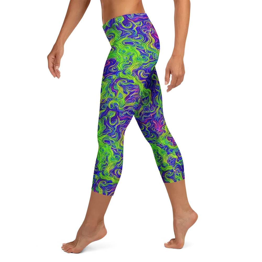 Cosmic Contour on Capri Leggings — Left