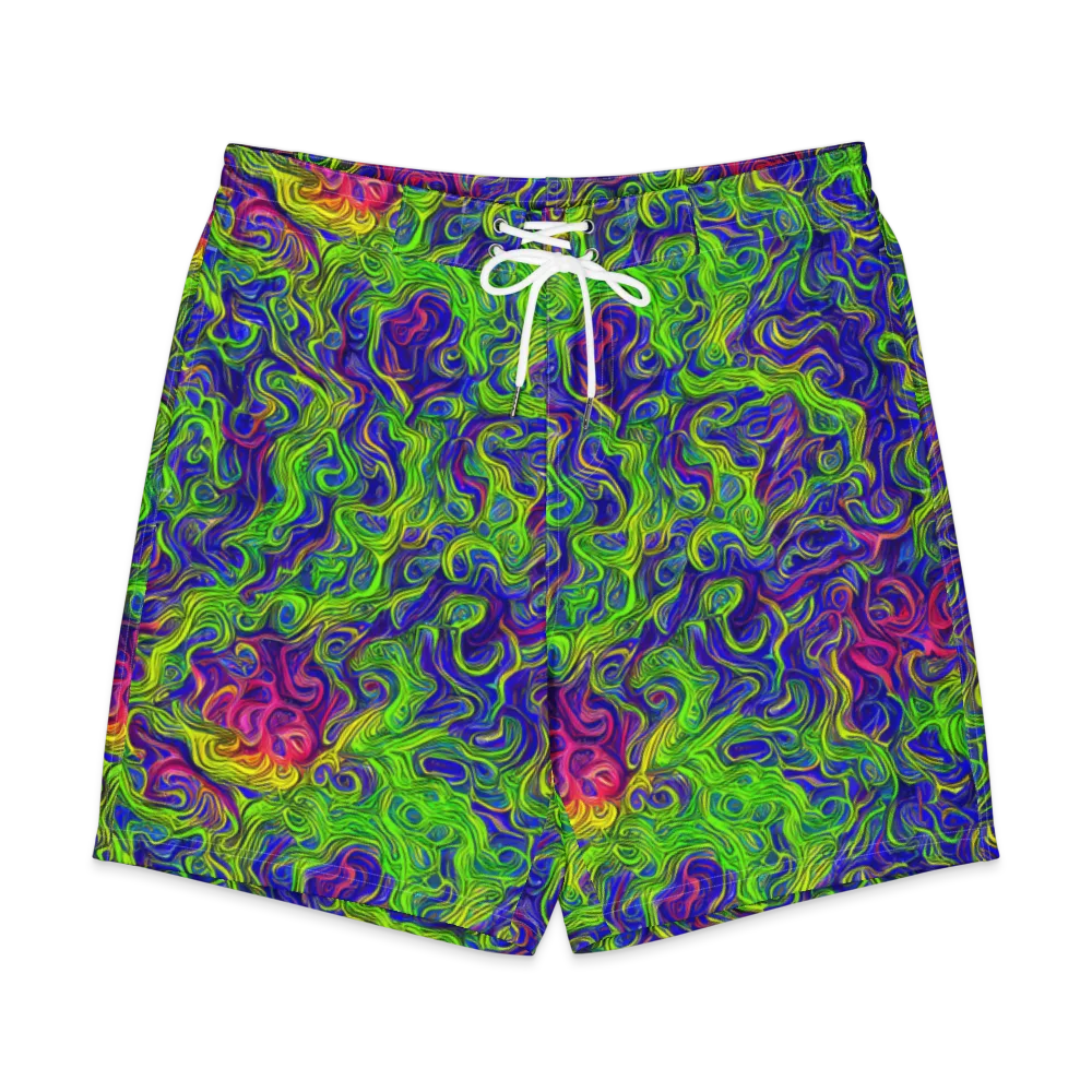 Cosmic Contour on Men's Board Shorts — Front