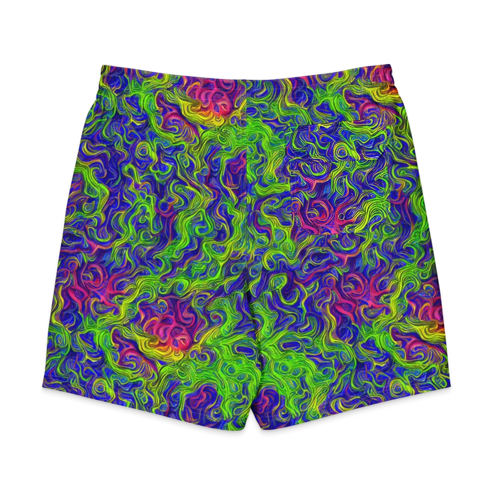 Cosmic Contour on Men's Board Shorts — Back
