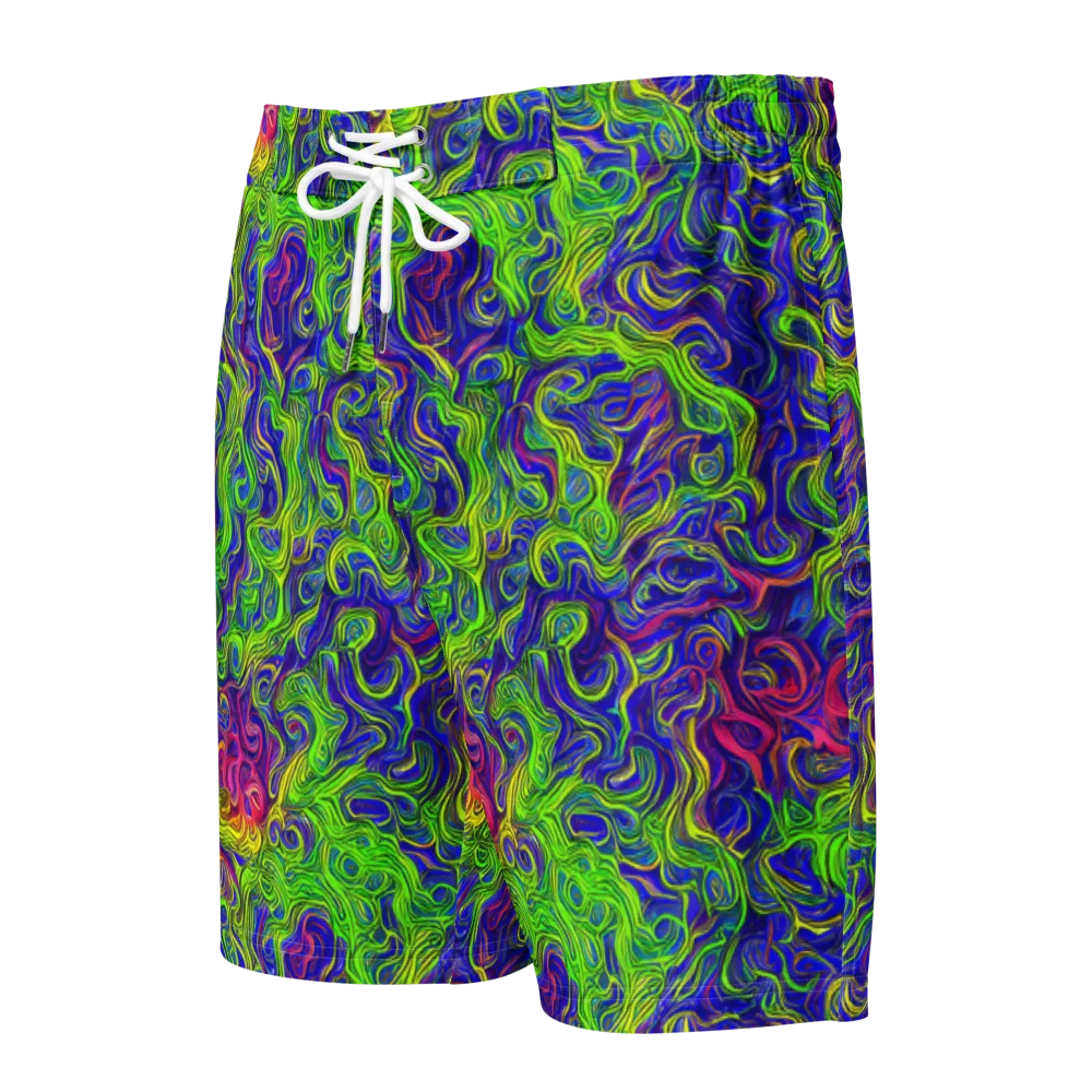 Cosmic Contour on Men's Board Shorts — Front