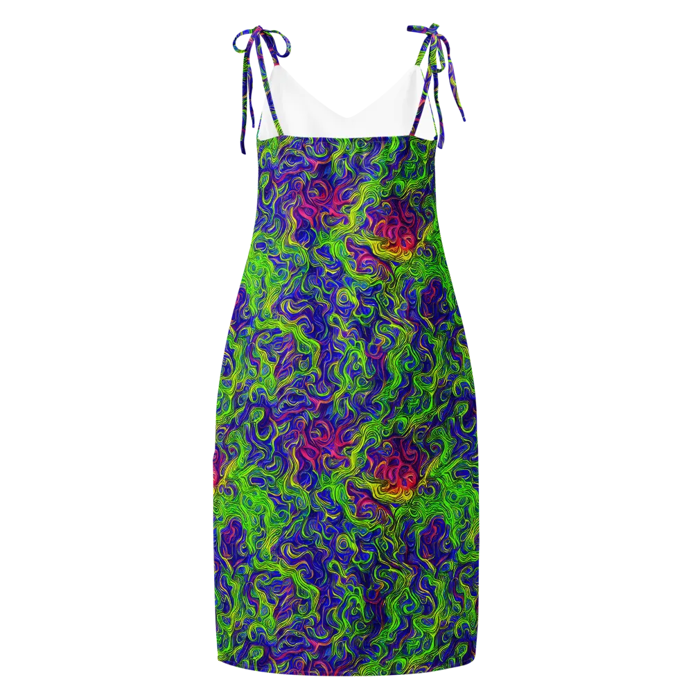 Cosmic Contour on Slip Dress — Back