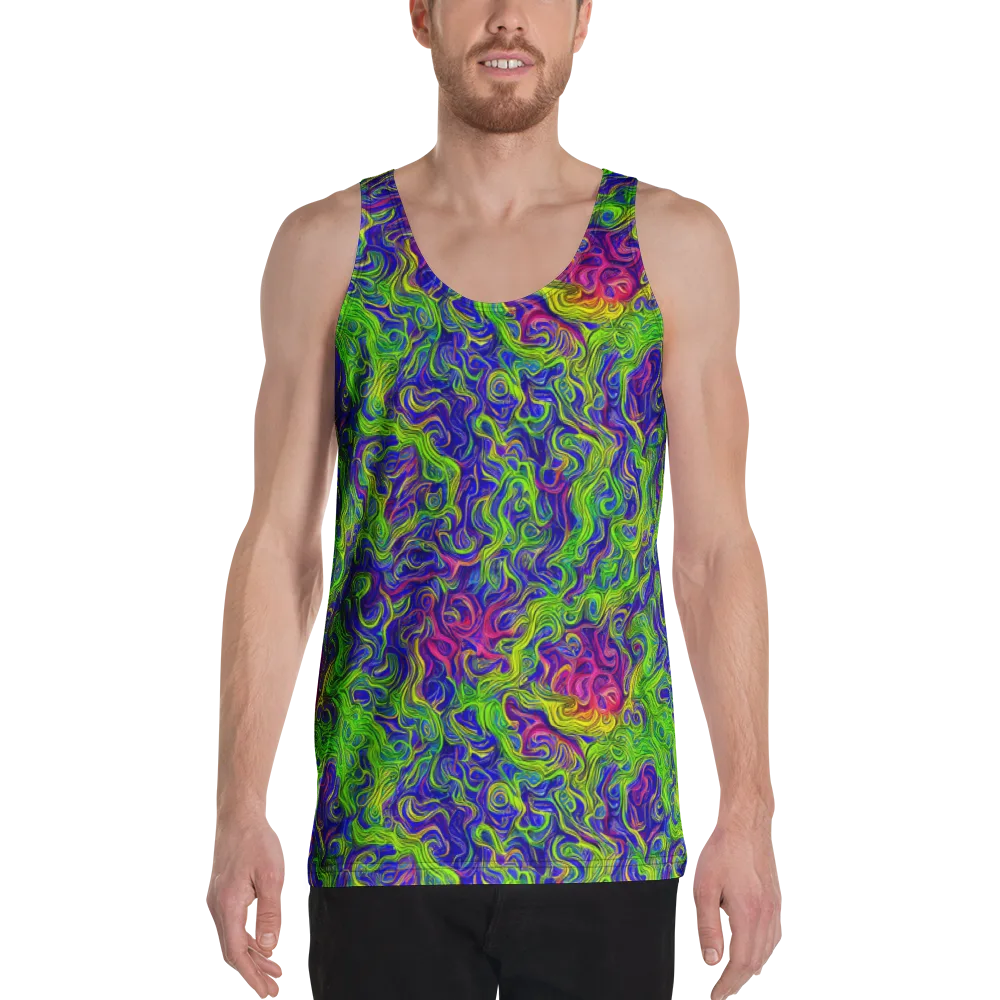 Cosmic Contour on Men's Tank Top — Front