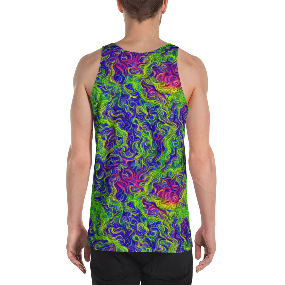 Cosmic Contour on Men's Tank Top — Back