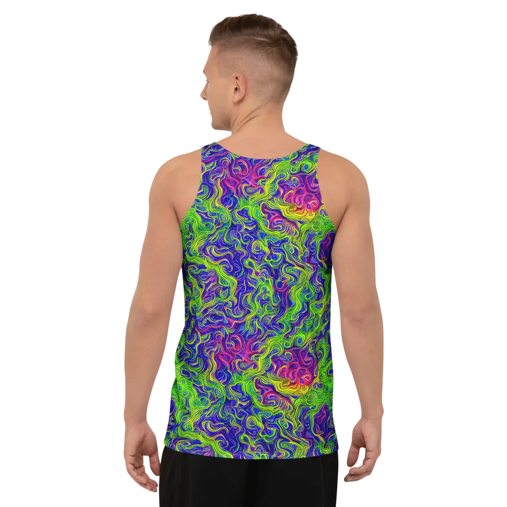 Cosmic Contour on Men's Tank Top — Back