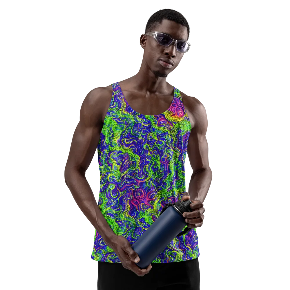 Cosmic Contour on Men's Tank Top — Front