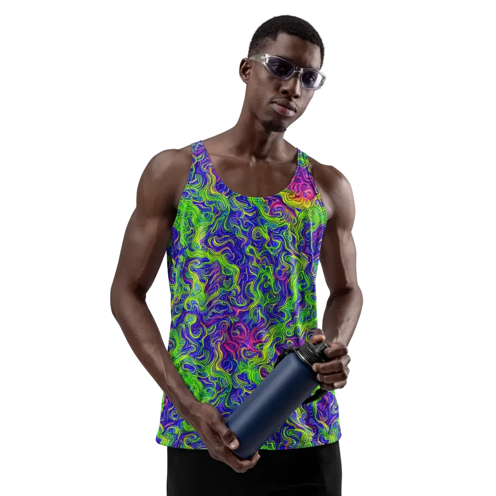 Cosmic Contour on Men's Tank Top — Front
