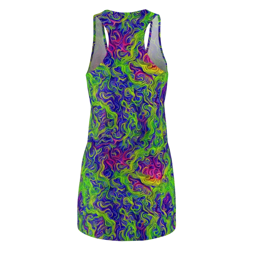 Cosmic Contour on Racerback Dress — Back