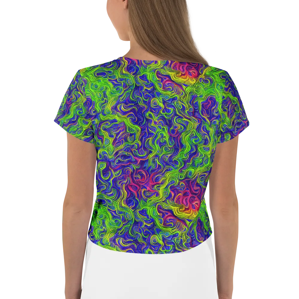 Cosmic Contour on Crop Tee — Back