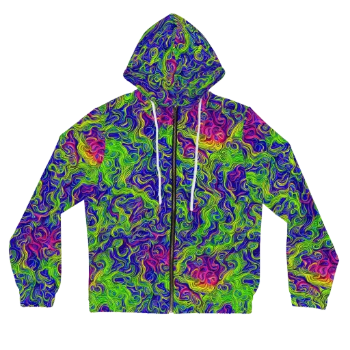 Cosmic Contour on a Women's Full-Zip Hoodie