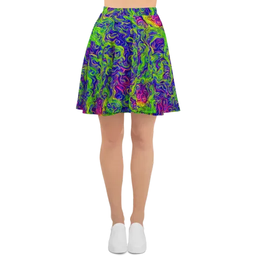 Cosmic Contour on a Skater Skirt