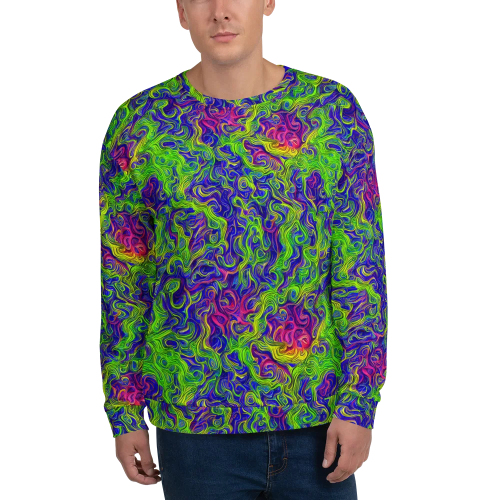 Cosmic Contour on Sweatshirt — Front