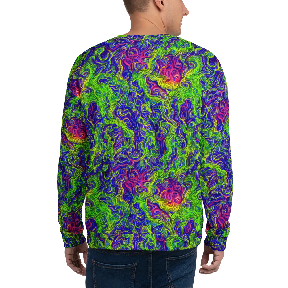 Cosmic Contour on Sweatshirt — Back