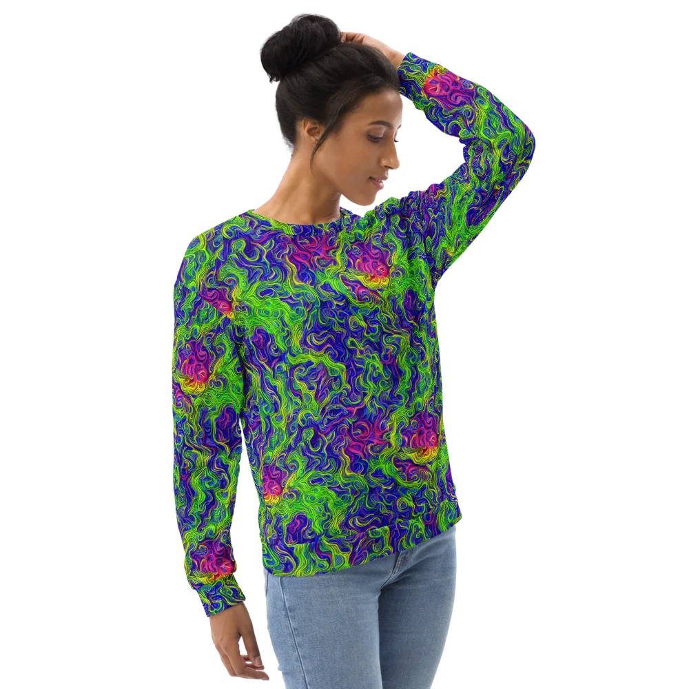 Cosmic Contour on Sweatshirt — Right Front