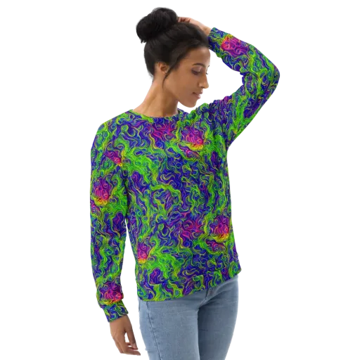 Cosmic Contour on a Sweatshirt