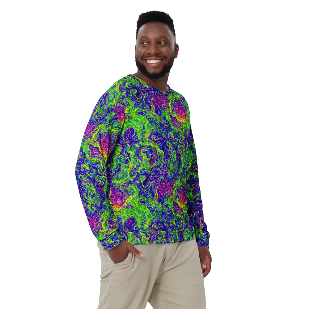 Cosmic Contour on Sweatshirt — Front