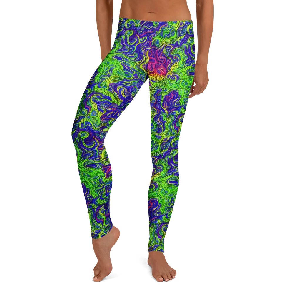 Cosmic Contour on Leggings — Front