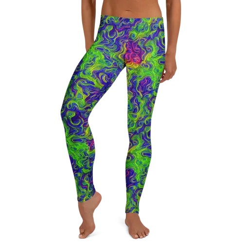 Cosmic Contour on a Leggings