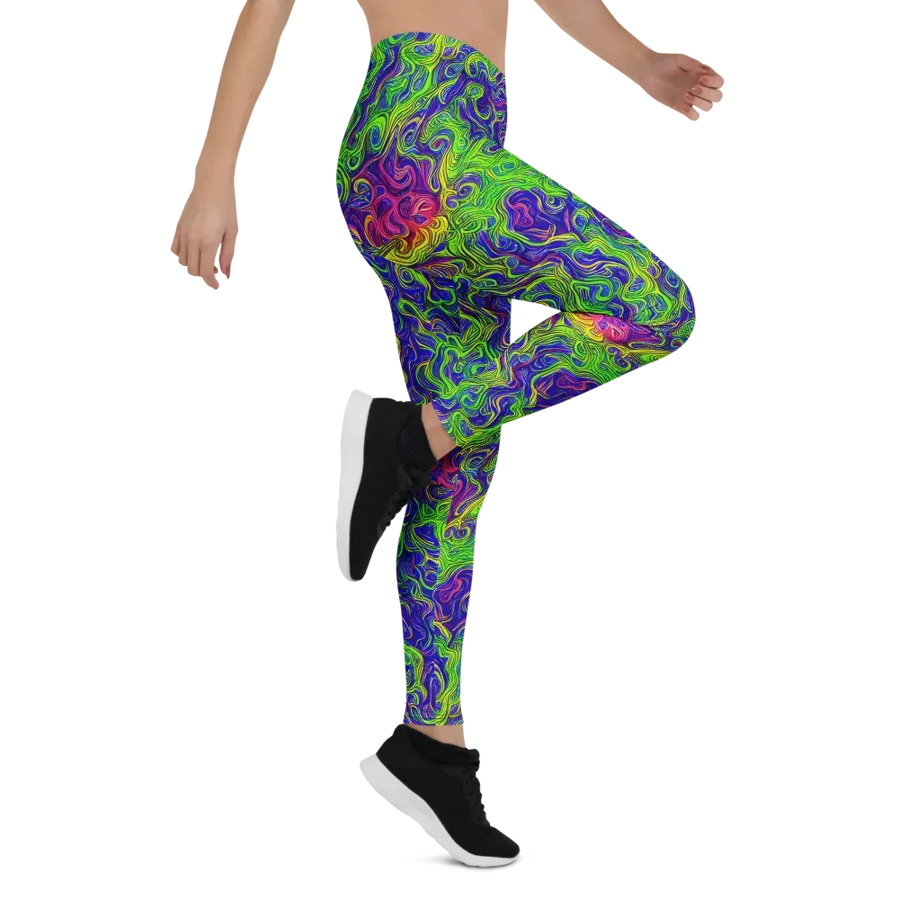 Cosmic Contour on Leggings — Right