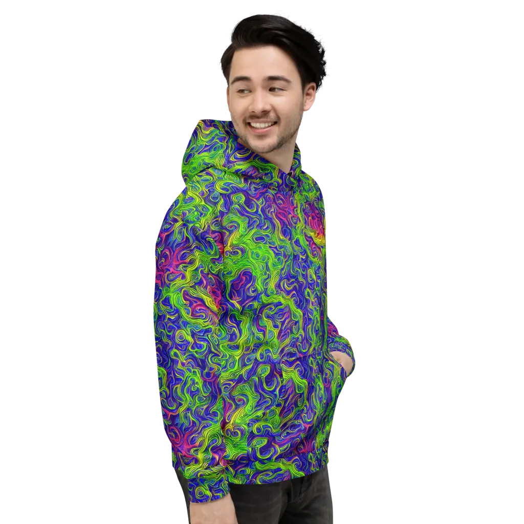 Cosmic Contour on Hoodie — Right